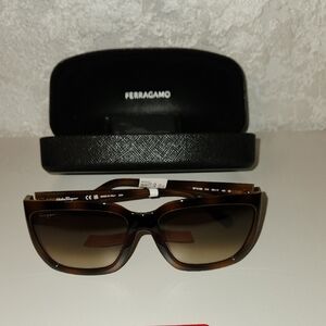 Salvatore Ferragamo Brown Sunglasses